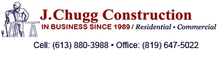 logo - J. Chugg Construction - Roofing contractor with 30+ years experience - Professional roofing contractors Ottawa and Gatineau